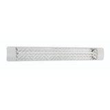White Chevron Dual Element 61inch 6000 Watt Electric Patio Heather by Eurofase Heating