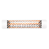 White Chevron Single Element 39" 2000 Watt Electric Patio Heather by Eurofase Heating