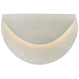 White Crackle Ceramic Petal ADA LED Wall Sconce by Justice Design