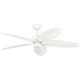 White Housing with White Blades Cruise Outdoor 60inch Ceiling Fan by Visual Comfort Fans