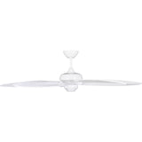 White Housing with White Blades Cruise Outdoor 60inch Ceiling Fan by Visual Comfort Fans