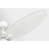 White Housing with White Blades Cruise Outdoor 60inch Ceiling Fan by Visual Comfort Fans Details