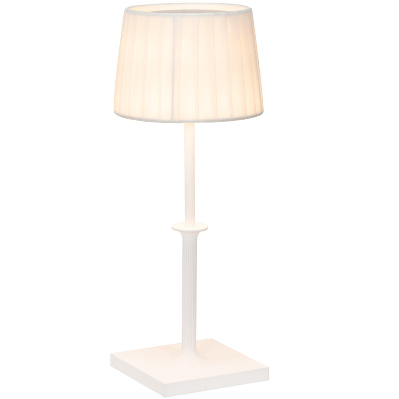 White Poldina Classic Portable Table Lamp by Zafferano