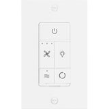 White Universal Control 3-Speed with Dimmer and Reverse 3-Wire Wall Control by Visual Comfort Fans