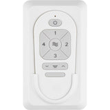 White Universal Control 4-Speed with Dimmer Wall/ Hand-Held Smart Control Kit by Visual Comfort Fans