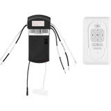 White Universal Control 4-Speed with Dimmer Wall/ Hand-Held Smart Control Kit by Visual Comfort Fans