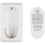 White Universal Control 4-Speed with Dimmer Wall/ Hand-Held Smart Control Kit by Visual Comfort Fans