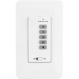 White Universal Control 6-Speed Wall Control with LED Light Dimmer by Visual Comfort Fans