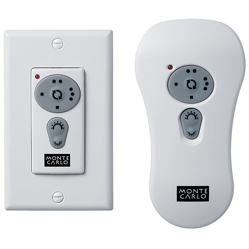 White Wall & Handheld Remote Transmitter, Up & Downlight Control by Visual Comfort Fans