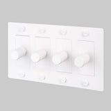 White without Logo 4G Dimmer-LED-Cross by Buster and Punch