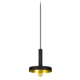 Whizz Pendant Black and Gold by Faro Barcelona