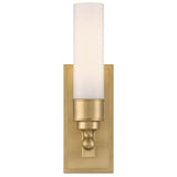 Wilcox 1 Light Sconce Aged Brass By Crystorama - Front View
