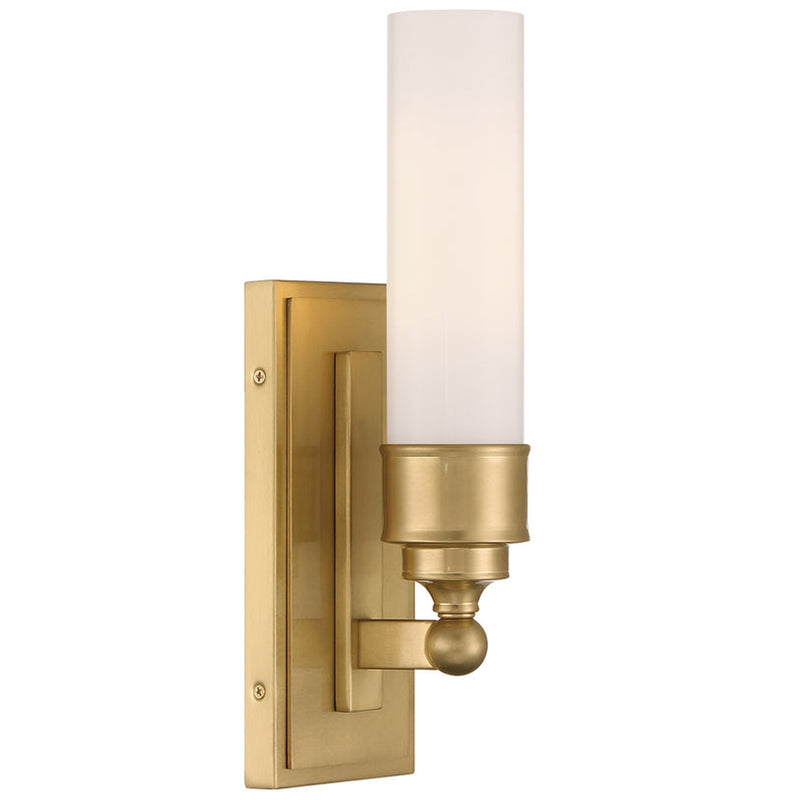 Wilcox 1 Light Sconce Aged Brass By Crystorama