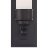 Wilcox 1 Light Sconce Matte Black By Crystorama - Detailed View