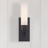 Wilcox 1 Light Sconce Matte Black By Crystorama - Lifestyle View