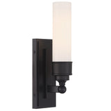 Wilcox 1 Light Sconce Matte Black By Crystorama
