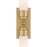 Wilcox 2 Light Sconce Aged Brass By Crystorama - Detaield View
