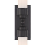 Wilcox 2 Light Sconce Matte Black By Crystorama - Detailed View