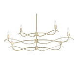 Willow 6-Light Chandelier Small in Modern Brass by Hubbardton Forge