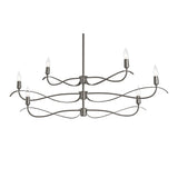 Willow 6-Light Chandelier Small in Natural Iron by Hubbardton Forge