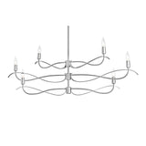 Willow 6-Light Chandelier Small in Sterling by Hubbardton Forge