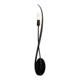 Willow Wall Sconce, shown in Black, by Hubbardton Forge
