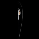 Willow Wall Sconce detail in Black, by Hubbardton Forge
