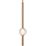 Windchimer Pendant Light Aged Gold Brass By Matteo - Front View1