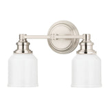 Windham Bath and Vanity Light - 2-Light - Satin Nickel by Hudson Valley