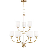 Windom Chandelier — 28 Inch, Satin Brass
