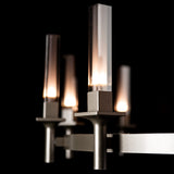 Windsor Chandelier 12 Light detail in Dark Smoke, Mirrored Smoke, by Hubbardton Forge