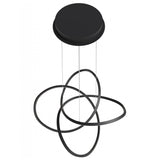 Windsor Chandelier Large Black By Avenue Lighting - Top View