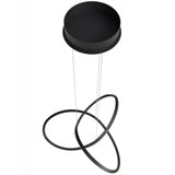 Windsor Chandelier Small Black By Avenue Lighting - Top View