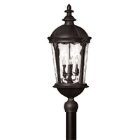 Windsor Large Post Mount Lantern - Black - by Hinkley