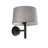 Windsor Wall Sconce Black and Grey by Faro Barcelona