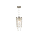 Winfield Crystal Chandelier 7'' Antique Silver