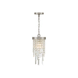 Winfield Crystal Chandelier 7'' Antique Silver