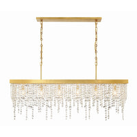 Winham Linear Chandelier 49'' Antique Gold
