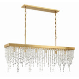Winham Linear Chandelier 49'' Antique Gold