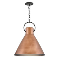 Winnie Large Pendant - Antique Copper - by Hinkley