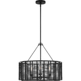 Winslow Shade Chandelier — 23 3/4", Clear, Midnight Black