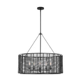Winslow Shade Chandelier — 35 3/4", Clear, Midnight Black