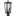 Witley Post Lantern — 10", Clear Beveled, Textured Black