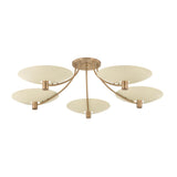 Wolfe Semi Flush - 60 Inch - Patina Brass with Soft Sand by Troy Lighting