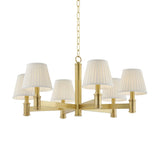 Woodland Park Chandelier - 6 Light - Aged Brass by Hudson Valley