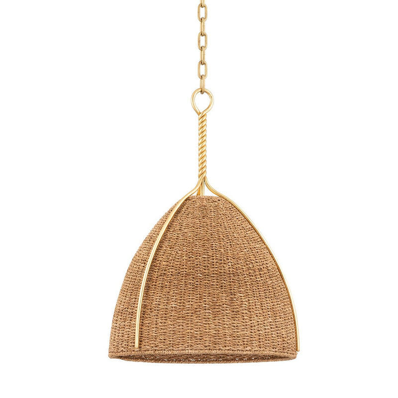 Woodlawn Pendant - 19 Inch - Vintage Gold Leaf by Hudson Valley