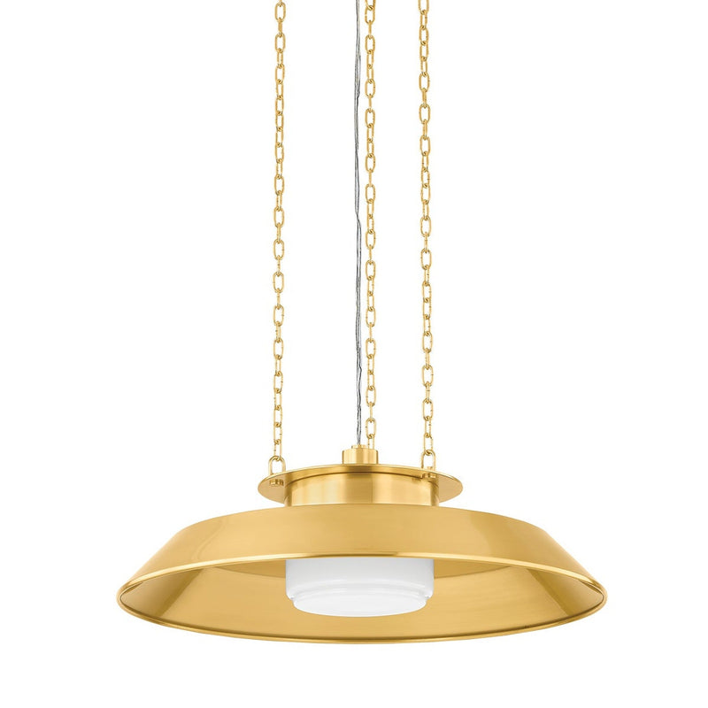 Woodrow Pendant - 22 Inch - Aged Brass by Hudson Valley