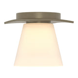 Wren Flush Mount in Soft Gold, Opal Glass by Hubbardton Forge
