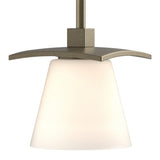 Wren Mini Pendant in Soft Gold, Opal Glass by Hubbardton Forge