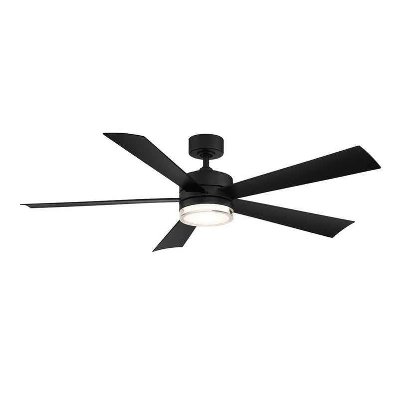 WYND 52 CEILING FAN WITH LIGHT BY MODERN FORMS, FINISH: MATTE BLACK, , | CASA DI LUCE LIGHTING